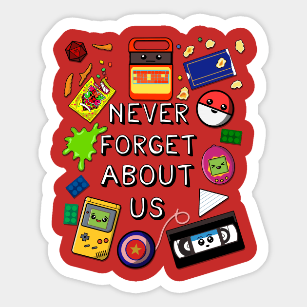 90s nostalgia Sticker by Shirtsbyvaeda247